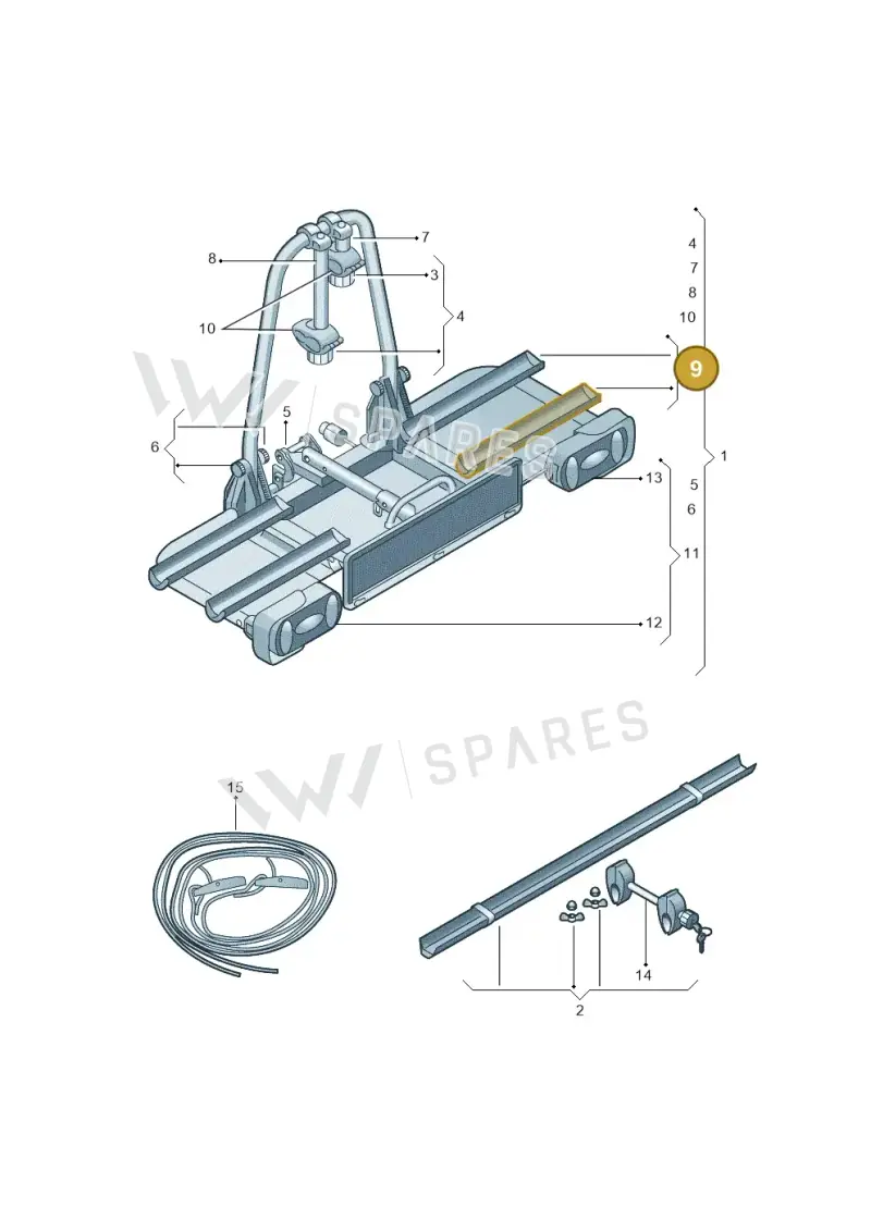 3C0071724A — Volkswagen Touran 2.0 (2010-2015) diagram 482071600, position 9