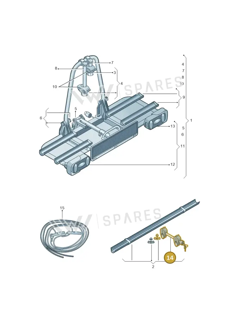 3C0071746E — Volkswagen Touran 2.0 (2010-2015) diagram 482071600, position 14