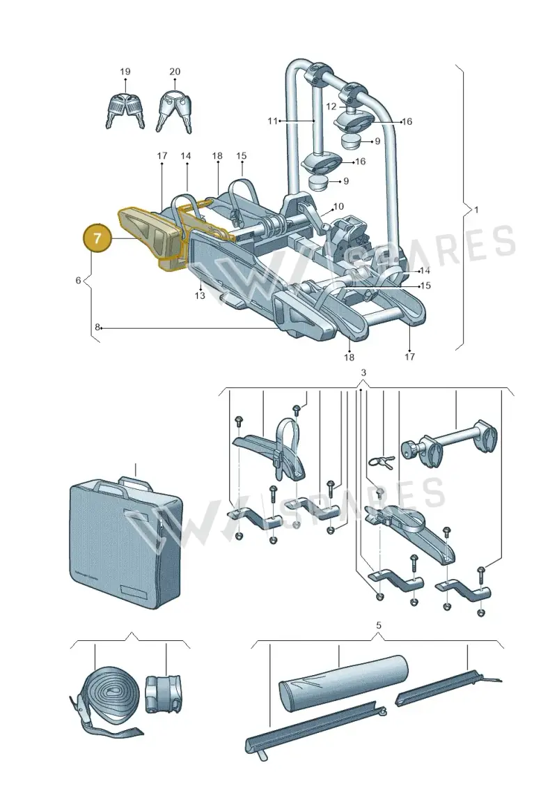 3C0071821 — Volkswagen Passat Estate (2023-2025) diagram 827071050, position 7