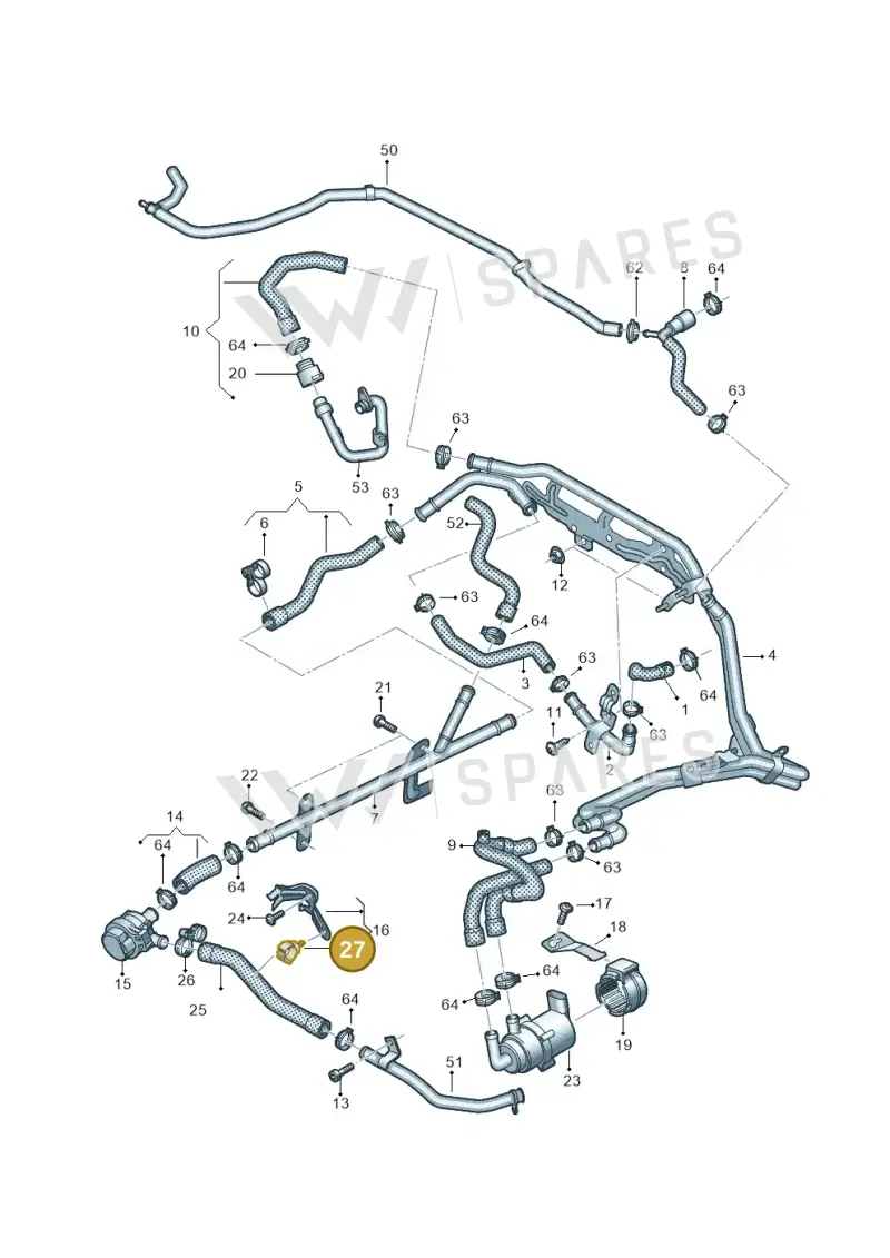 3C0121093D — Volkswagen Amarok twin cab (2022-) diagram 894121530, position 27
