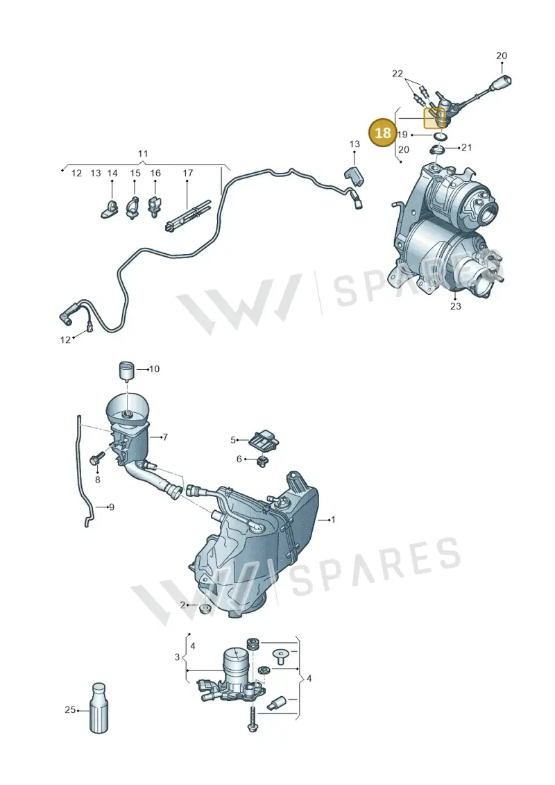 3C0131113C — Volkswagen Caddy kombi (2015-2020) diagram 866253560, position 18