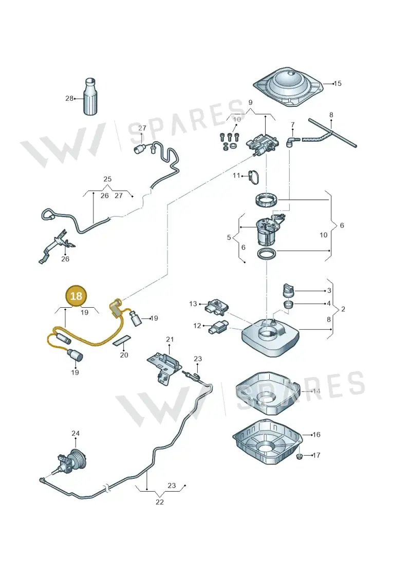 3C0131983B — Volkswagen Passat CC (2011-2016) diagram 656253690, position 18