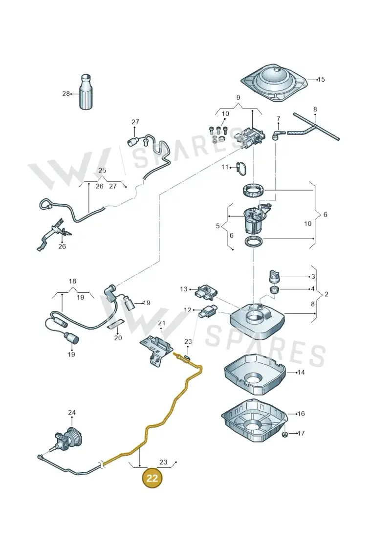 3C0131984C — Volkswagen Passat CC (2011-2016) diagram 656253690, position 22