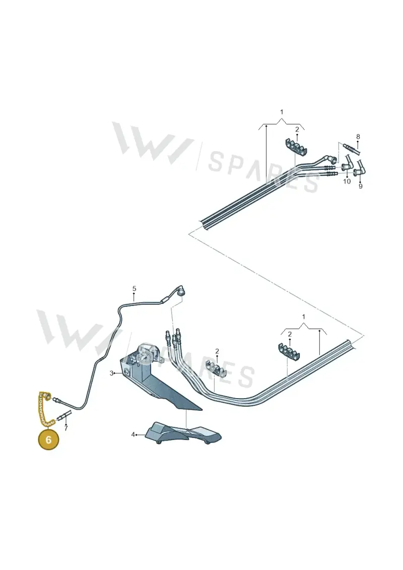 3C0201418A — Volkswagen Passat saloon (2010-2015) diagram 702201100, position 6