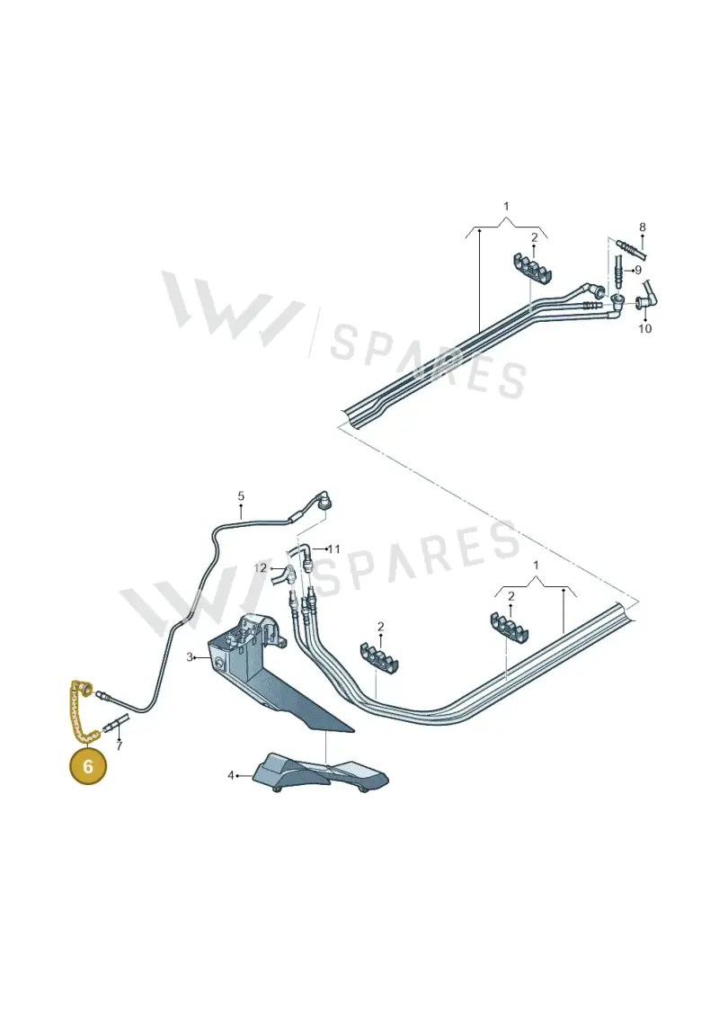 3C0201418A — Volkswagen Passat saloon (2010-2015) diagram 702201200, position 6
