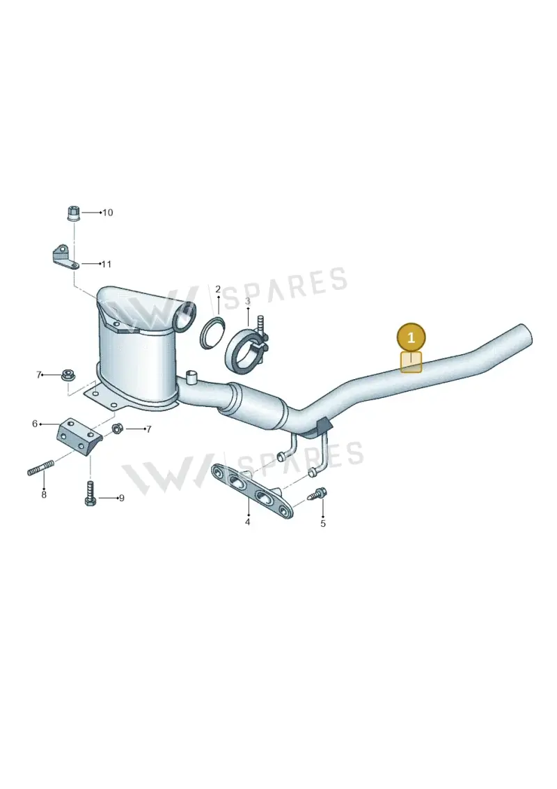 3C0254505FX — Volkswagen Passat CC (2011-2016) diagram 692253570, position 1