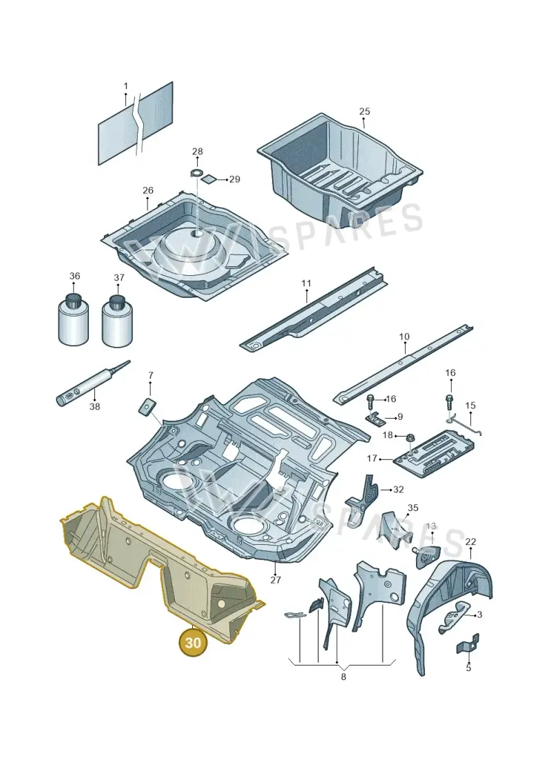 3C0813146 — Volkswagen Passat CC (2011-2016) diagram 460803500, position 30