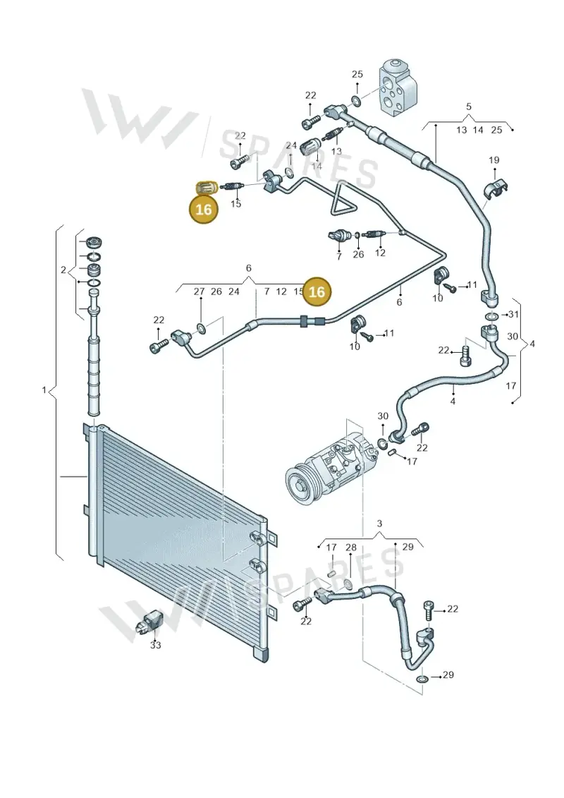 3C0820581 — Volkswagen Amarok twin cab (2022-) diagram 683820150, position 16