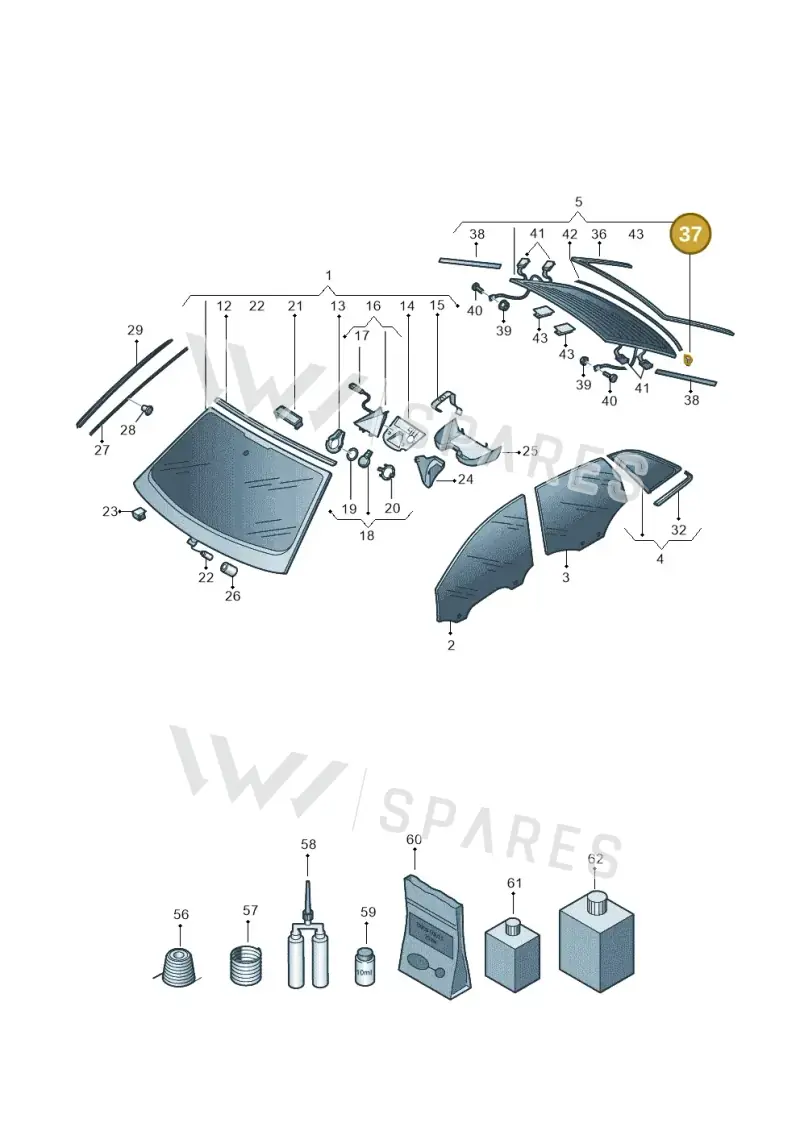 3C0845237 — Audi A8 (2017-2025) diagram 838845000, position 37