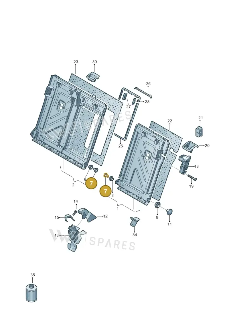 3C0885166 — Volkswagen ID.4 Pro (2020-2023) diagram 813885700, position 7