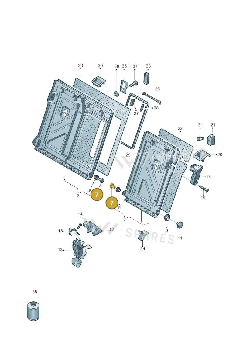 3C0885166 — Volkswagen Arteon (2017-2023) diagram 828885700, position 7