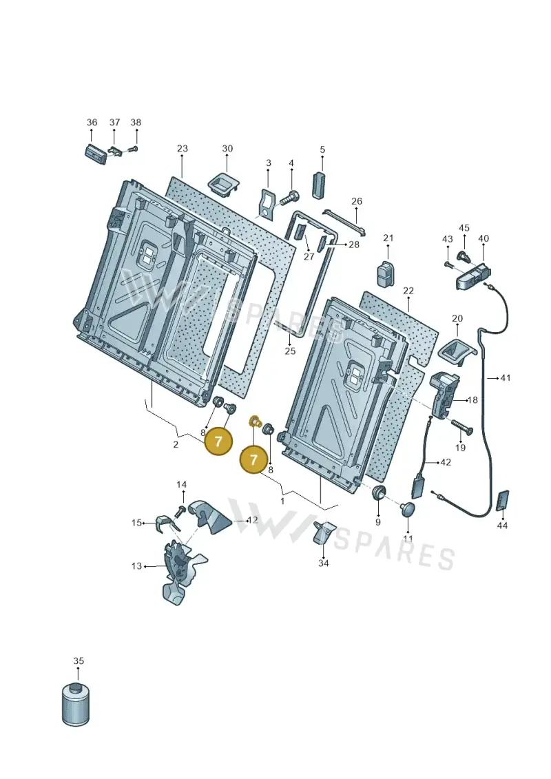 3C0885166 — Volkswagen Passat estate (2023-) diagram 763885700, position 7