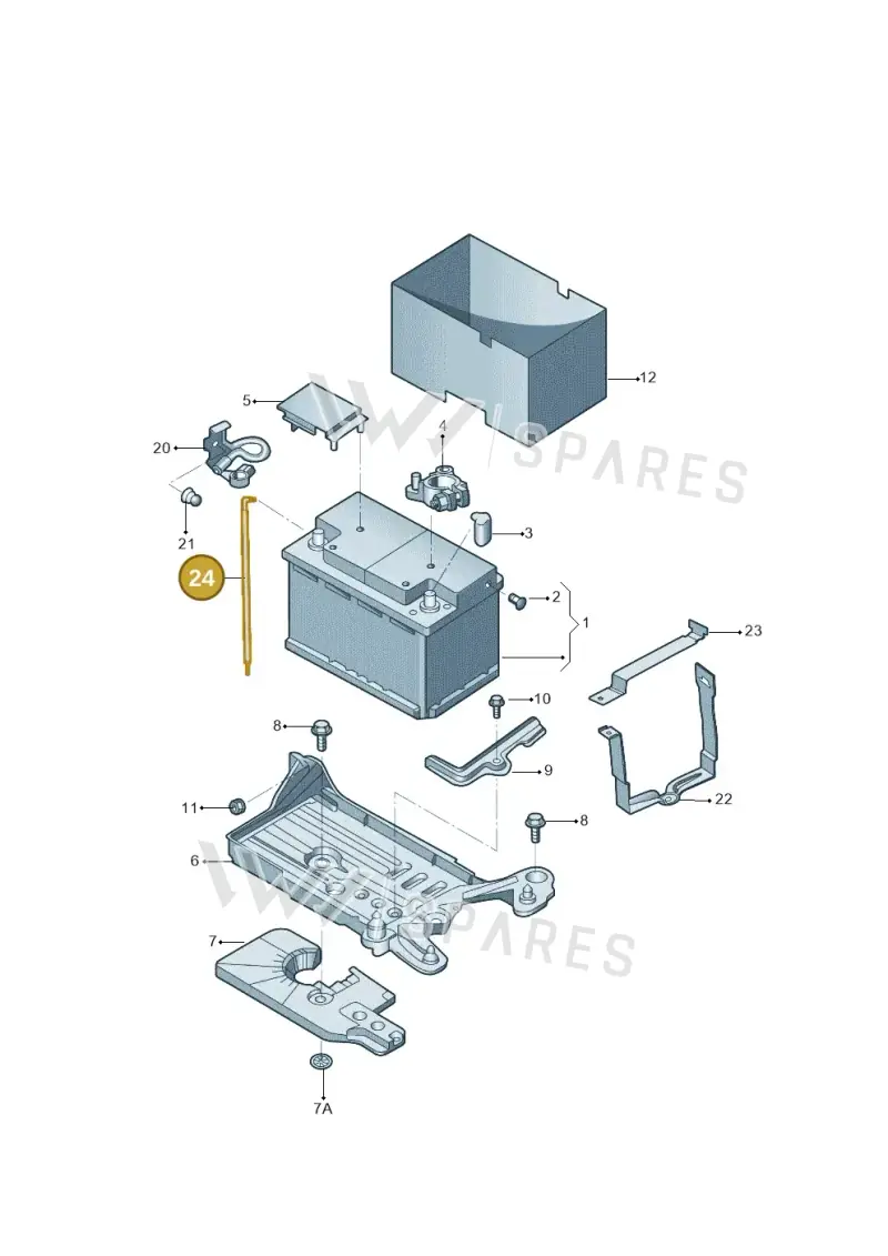 3C0915531A — Volkswagen Passat (2018-2022) diagram 589915000, position 24