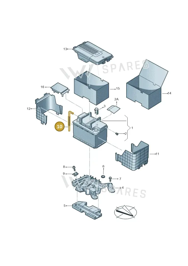 3C0915531A — Volkswagen Passat CC (2011-2016) diagram 737915000, position 10