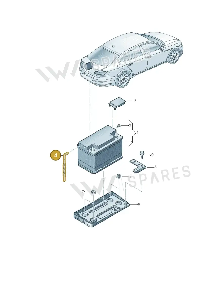 3C0915531A — Volkswagen Arteon (2017-2023) diagram 828915100, position 4