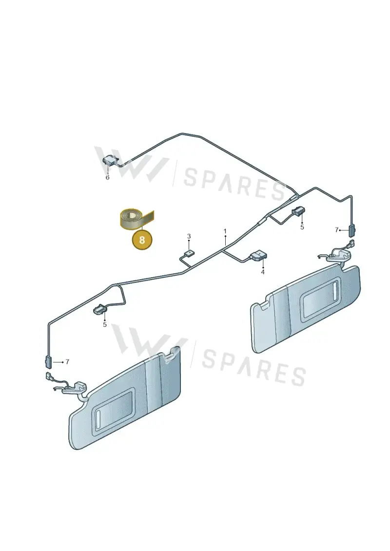 3C0919939E — Volkswagen T-Roc BlueMotion (2017-2024) diagram 746972300, position 8