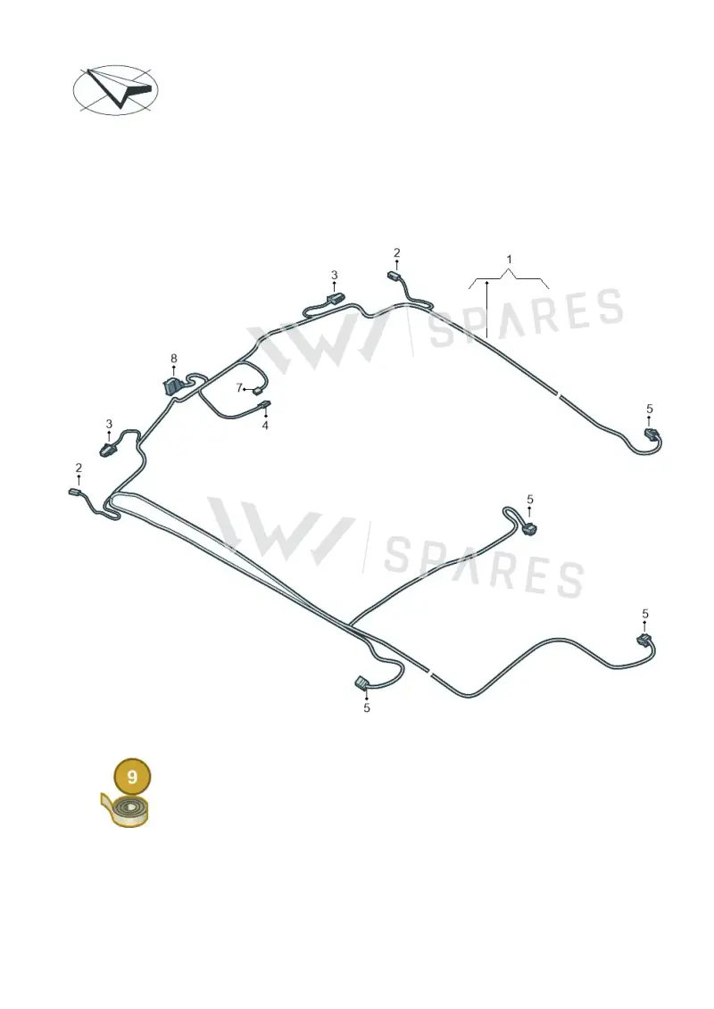 3C0919939E — Volkswagen Tiguan 2.0 4Motion (2017-2024) diagram 884972300, position 9