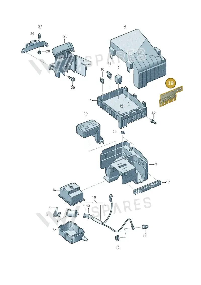 3C0937629D — Audi RS Q3 (2013-2018) diagram 764937200, position 19