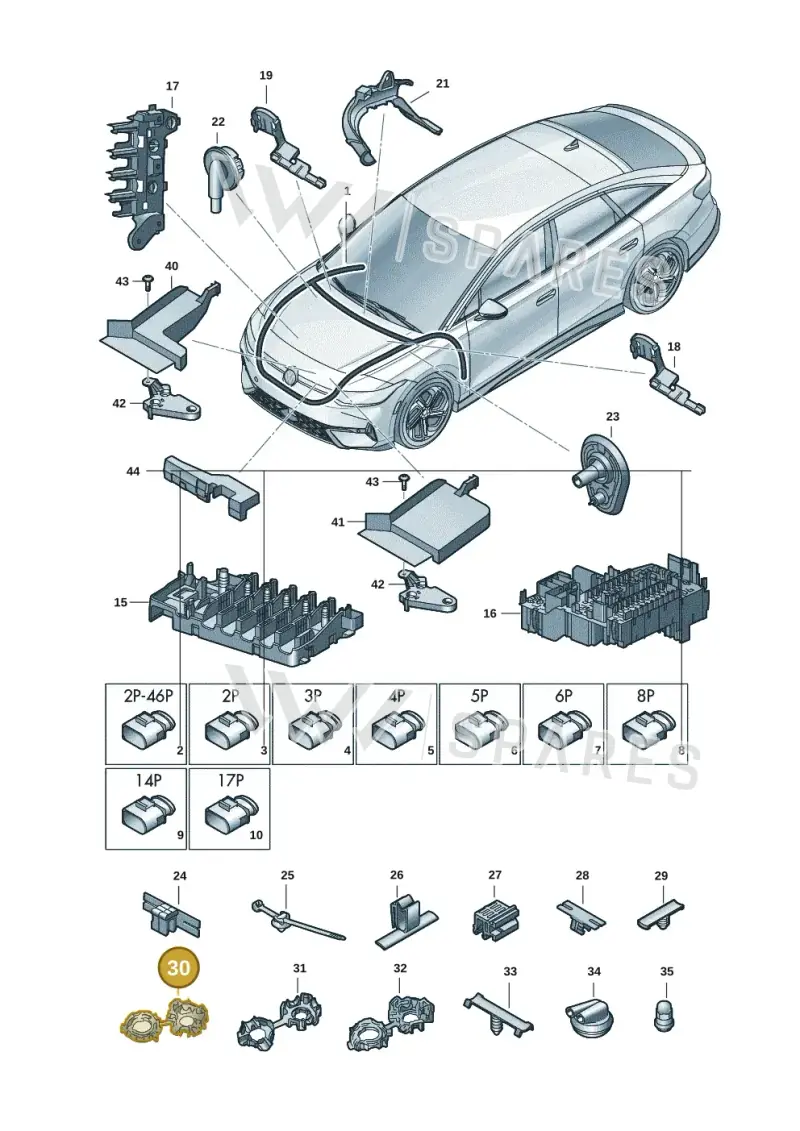 3C0971260A — Volkswagen ID.7 Limousine Pro (2023-) diagram 14b971800, position 30