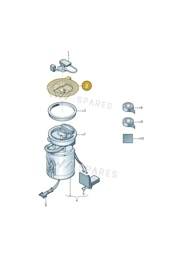 3C0971839E — Volkswagen New Passat (2011-2019) diagram 714919300, position 2