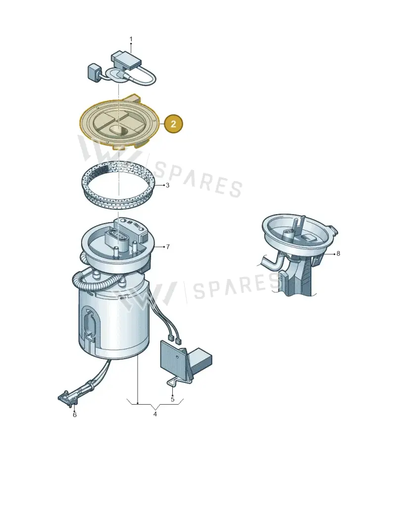 3C0971839E — Volkswagen Passat CC (2011-2016) diagram 460919300, position 2