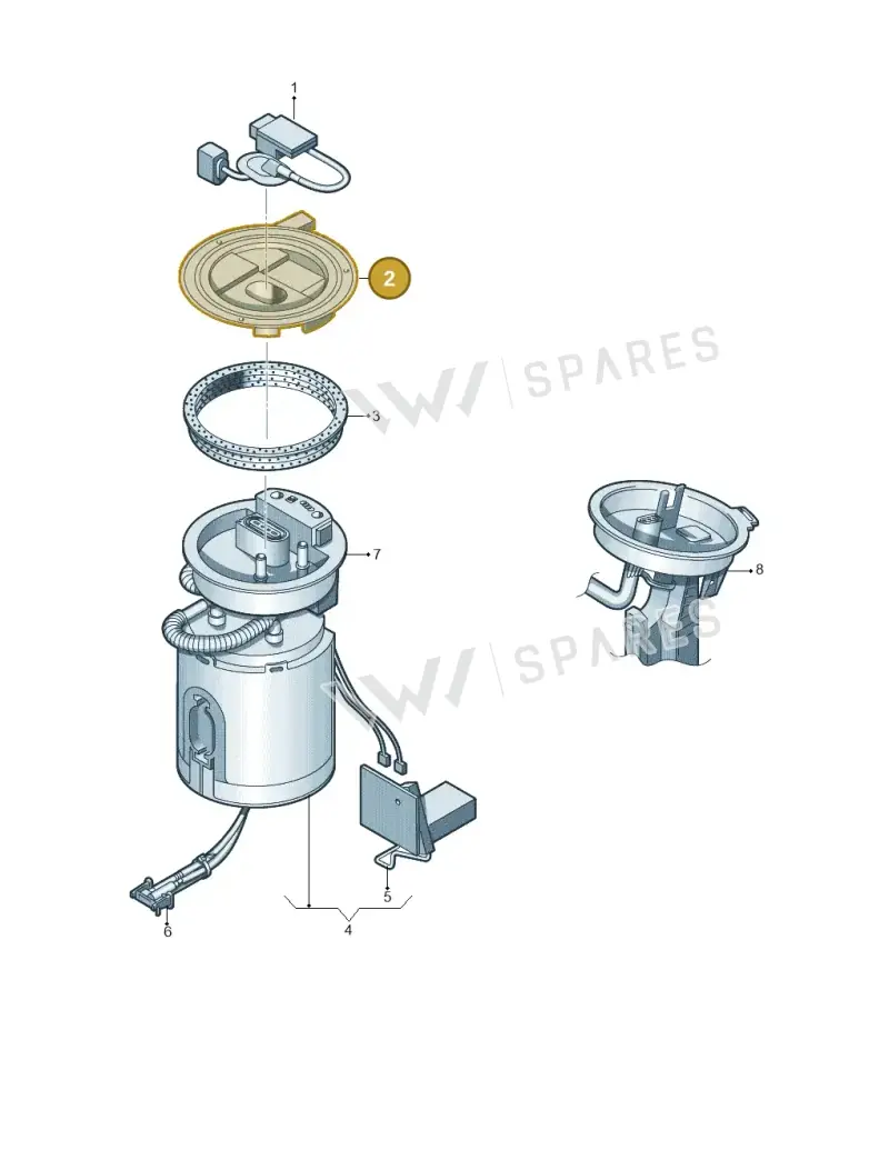 3C0971839F — Volkswagen Passat CC (2011-2016) diagram 460919300, position 2