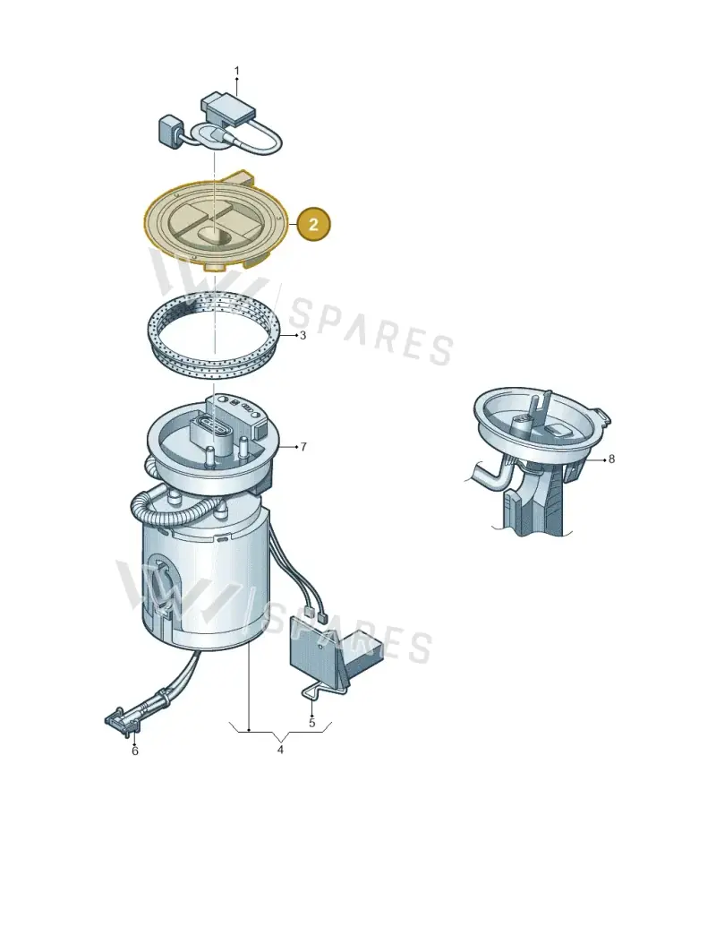 3C0971839H — Volkswagen Passat CC (2011-2016) diagram 460919300, position 2