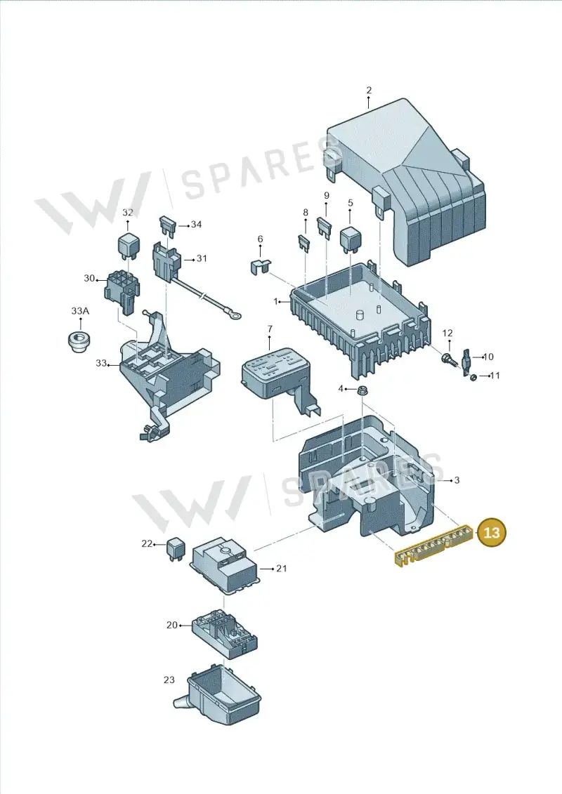 3C0971848E — SEAT Alhambra Stylance (2010-2013) diagram 689937000, position 13