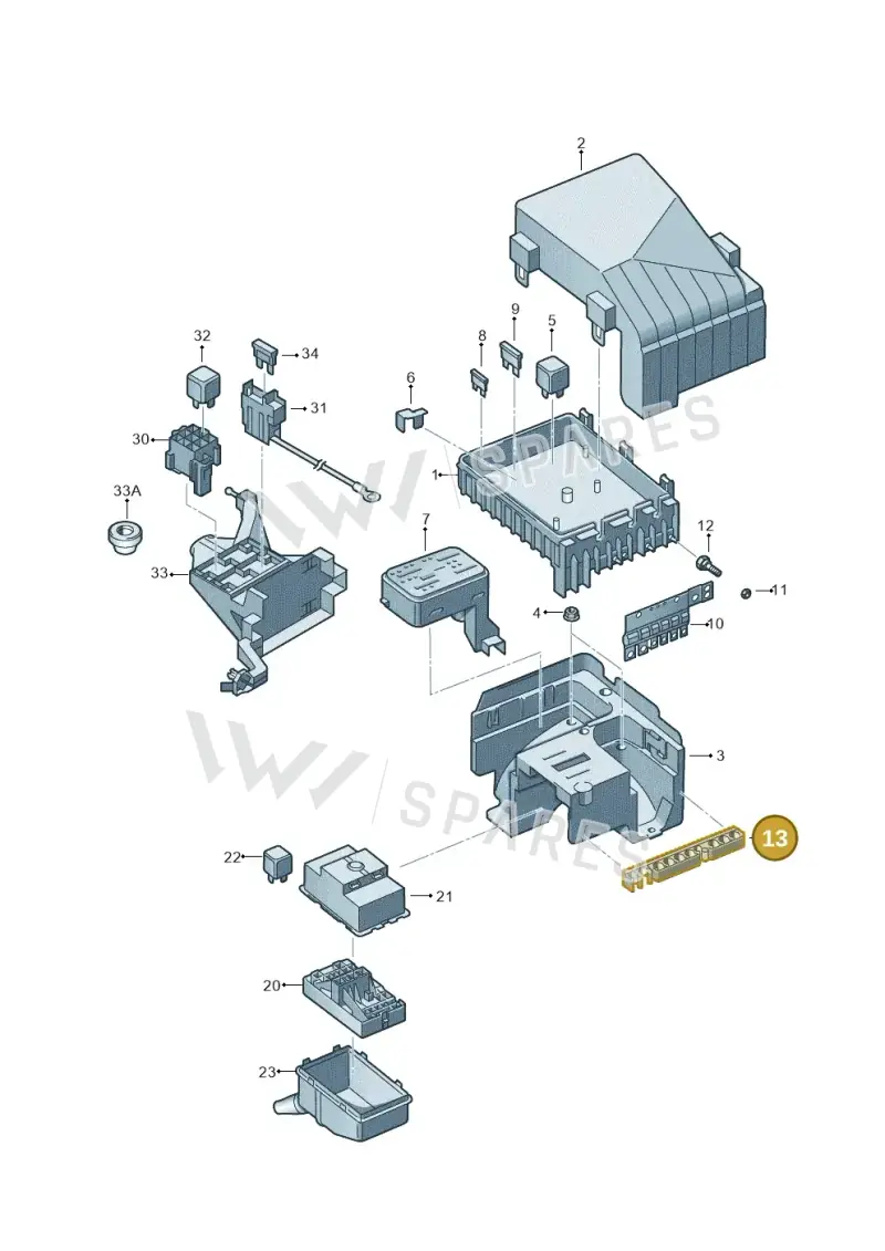 3C0971848E — Volkswagen Sharan (2015-2022) diagram 863937000, position 13