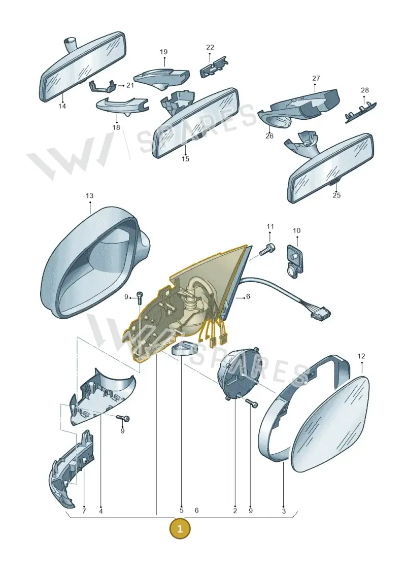 3C1857508CL9B9 — Volkswagen Passat estate (2008-2011) diagram 656857400, position 1