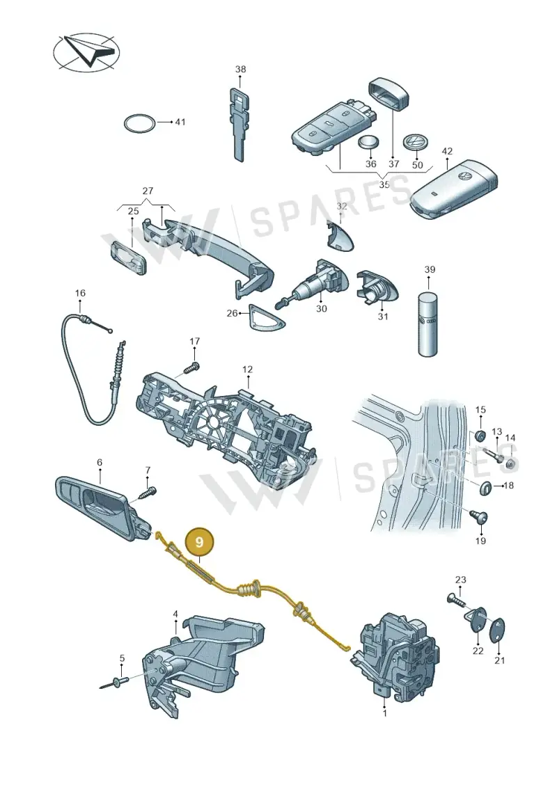 3C4837085D — Volkswagen Passat/4Motion (2005-2007) diagram 460837000, position 9