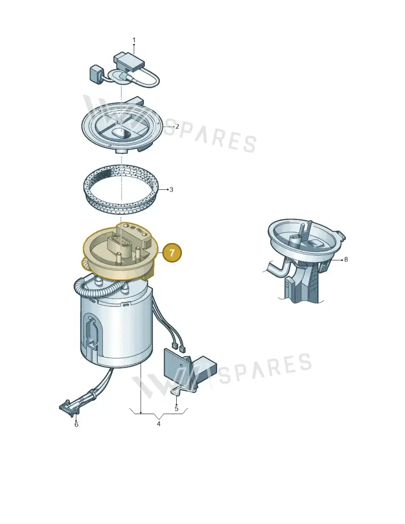 3C8919679D — Volkswagen Passat CC (2011-2016) diagram 460919300, position 7