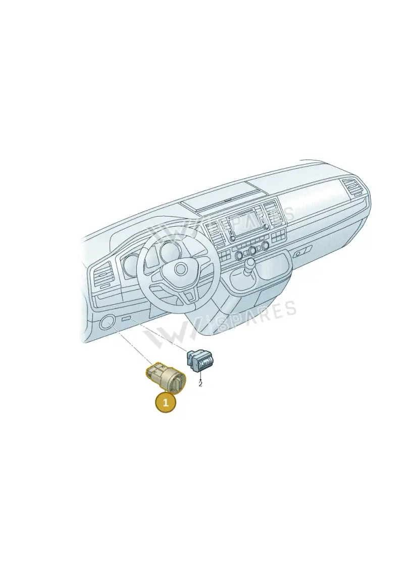 3C8941431CXSH — Volkswagen Caravelle (2015-2019) diagram 861941530, position 1