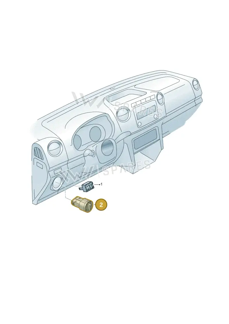 3C8941431HXSH — Volkswagen Amarok twin cab (2012-2016) diagram 749941510, position 2