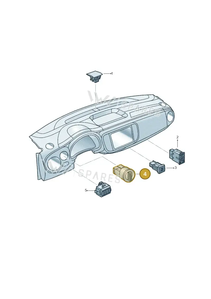 3C8941431JXSH — Volkswagen Beetle (2016-2019) diagram 715941500, position 4