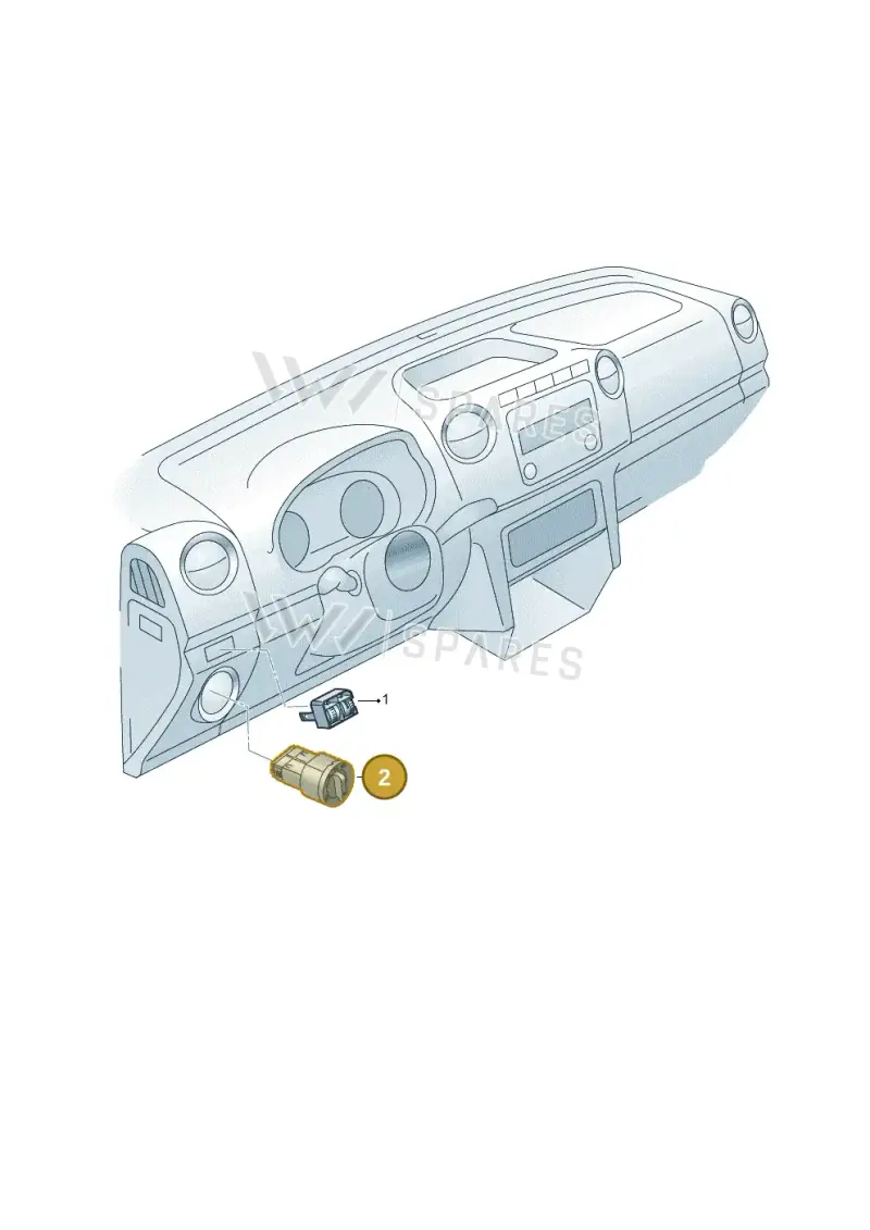 3C8941431JXSH — Volkswagen Amarok twin cab (2012-2016) diagram 749941510, position 2