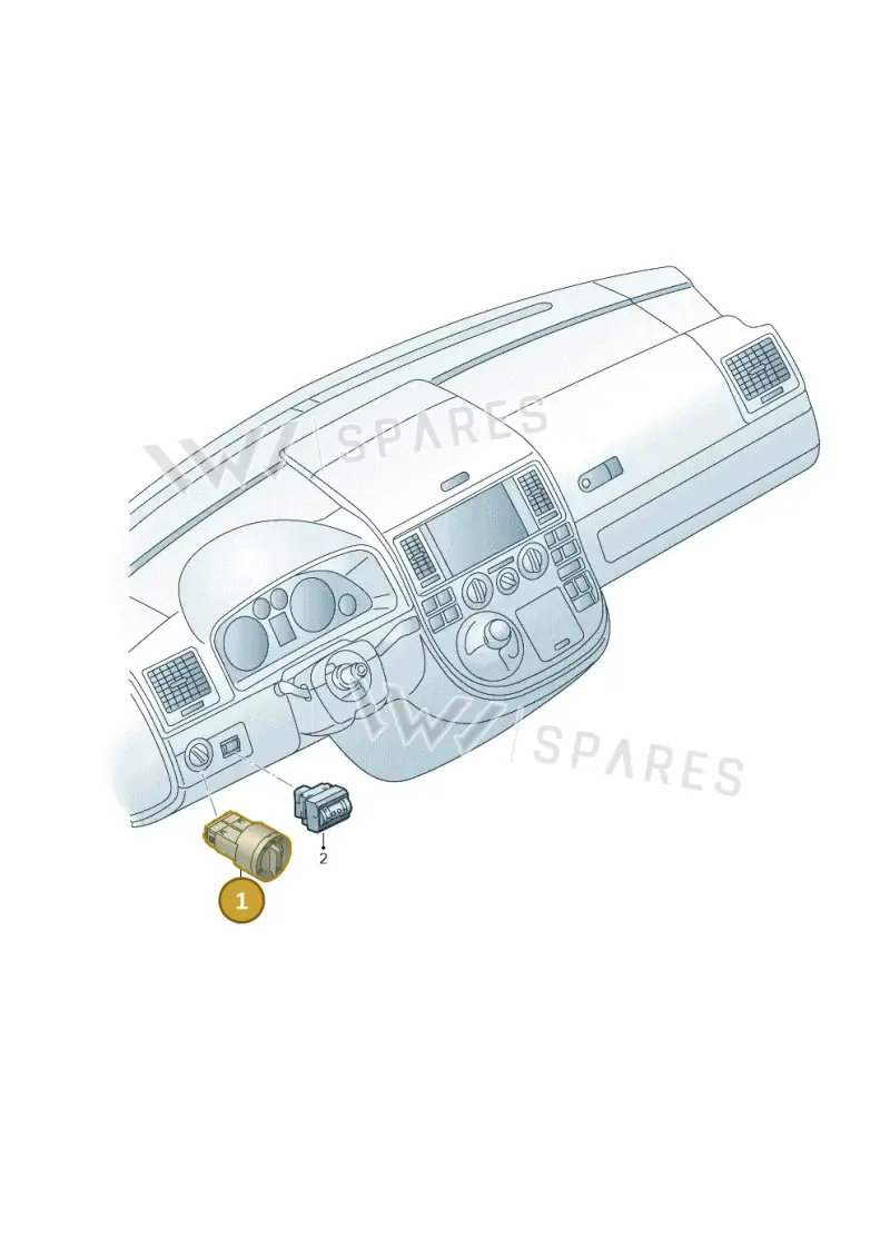 3C8941431KXSH — Volkswagen Transp. caravelle (2011-2015) diagram 731941530, position 1