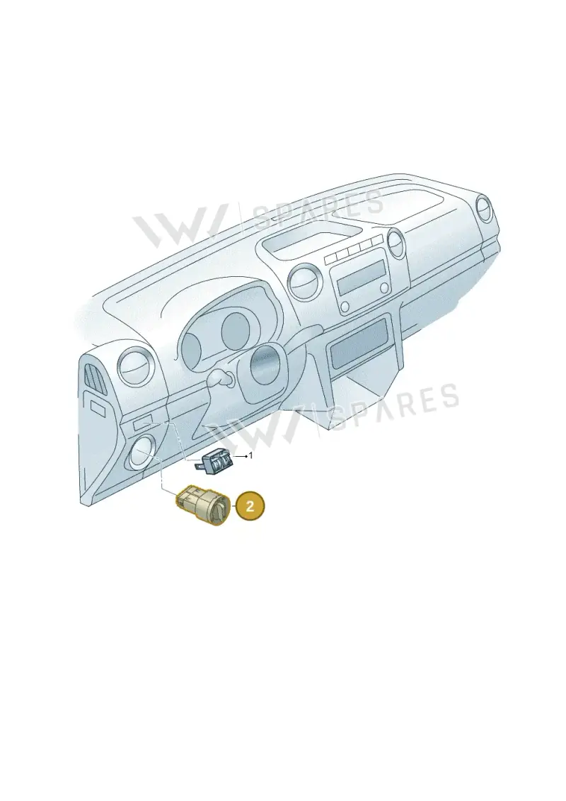 3C8941431KXSH — Volkswagen Amarok twin cab (2012-2016) diagram 749941510, position 2