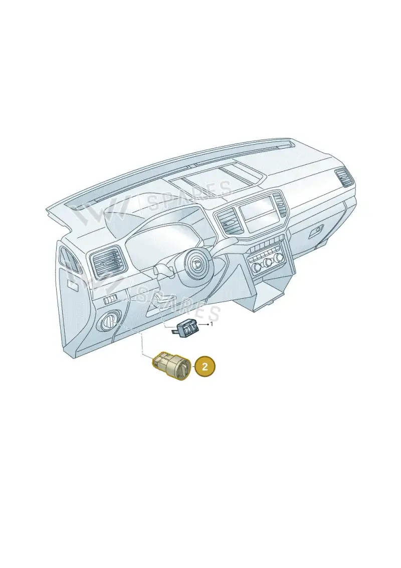 3C8941431KXSH — Volkswagen Amarok twin cab (2022-) diagram 894941510, position 2
