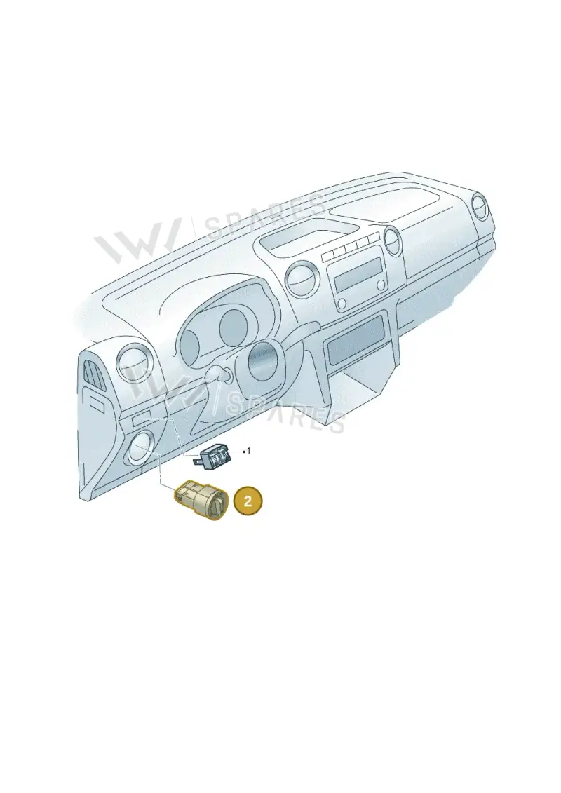 3C8941431LXSH — Volkswagen Amarok twin cab (2012-2016) diagram 749941510, position 2