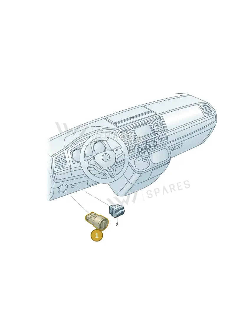 3C8941431LXSH — Volkswagen Caravelle (2015-2019) diagram 861941530, position 1