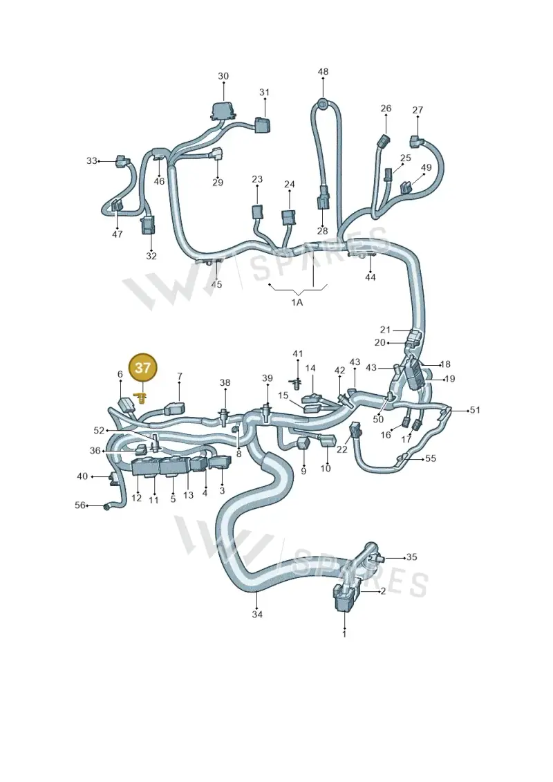 3C8971830 — Volkswagen Tiguan (2024-) diagram 57d972026, position 37