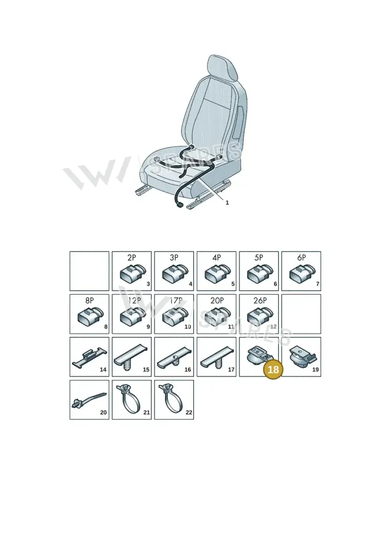 3C8971830 — Skoda Kodiaq (2024-2024) diagram 57x972250, position 18