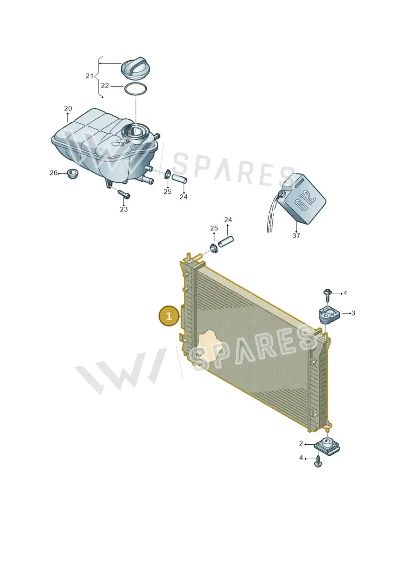 3D0121253A — Volkswagen Phaeton 4motion (2010-2016) diagram 710121790, position 1