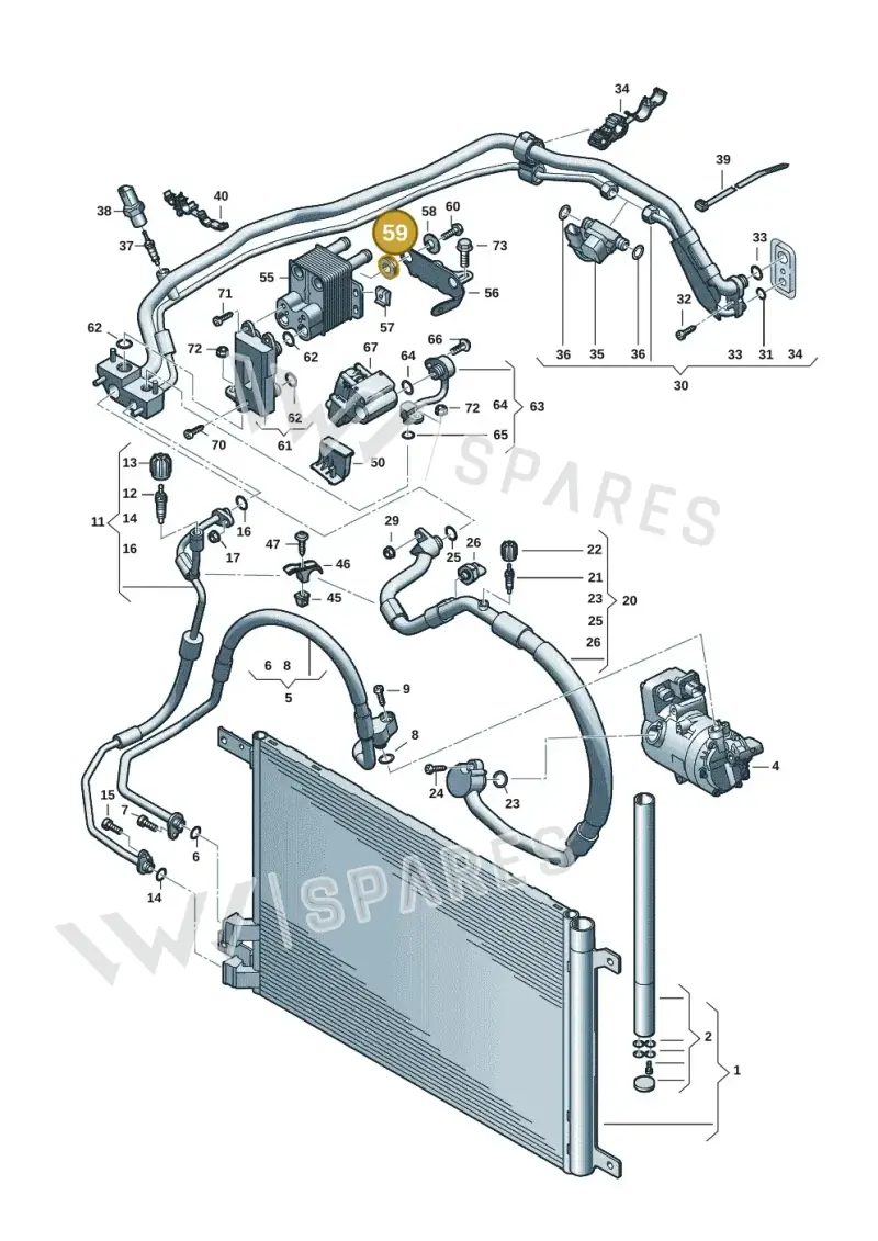 3D0422095 — Volkswagen Passat estate (2023-) diagram 596260702, position 59
