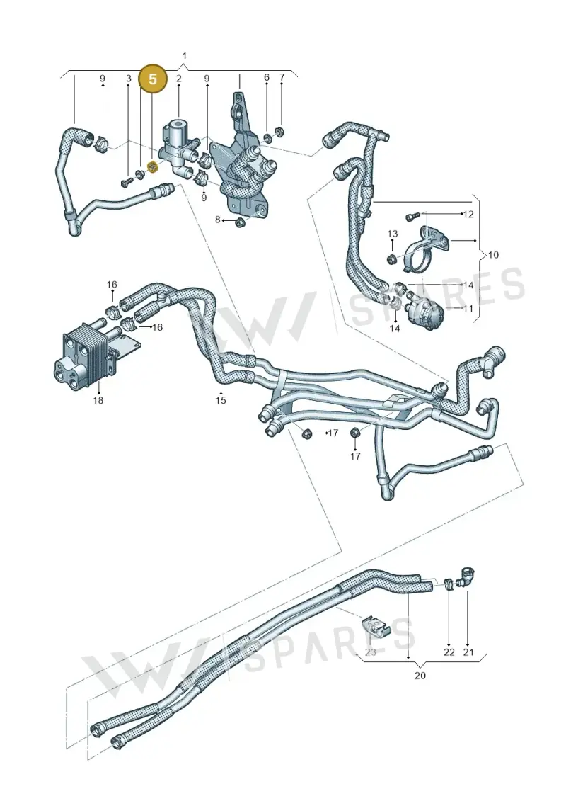 3D0422095 — Volkswagen Arteon (2017-2023) diagram 746819970, position 5