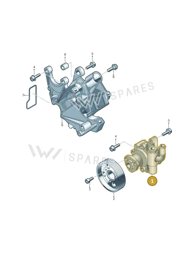 3D0422154K — Volkswagen Phaeton 4motion (2008-2010) diagram 710145100, position 1