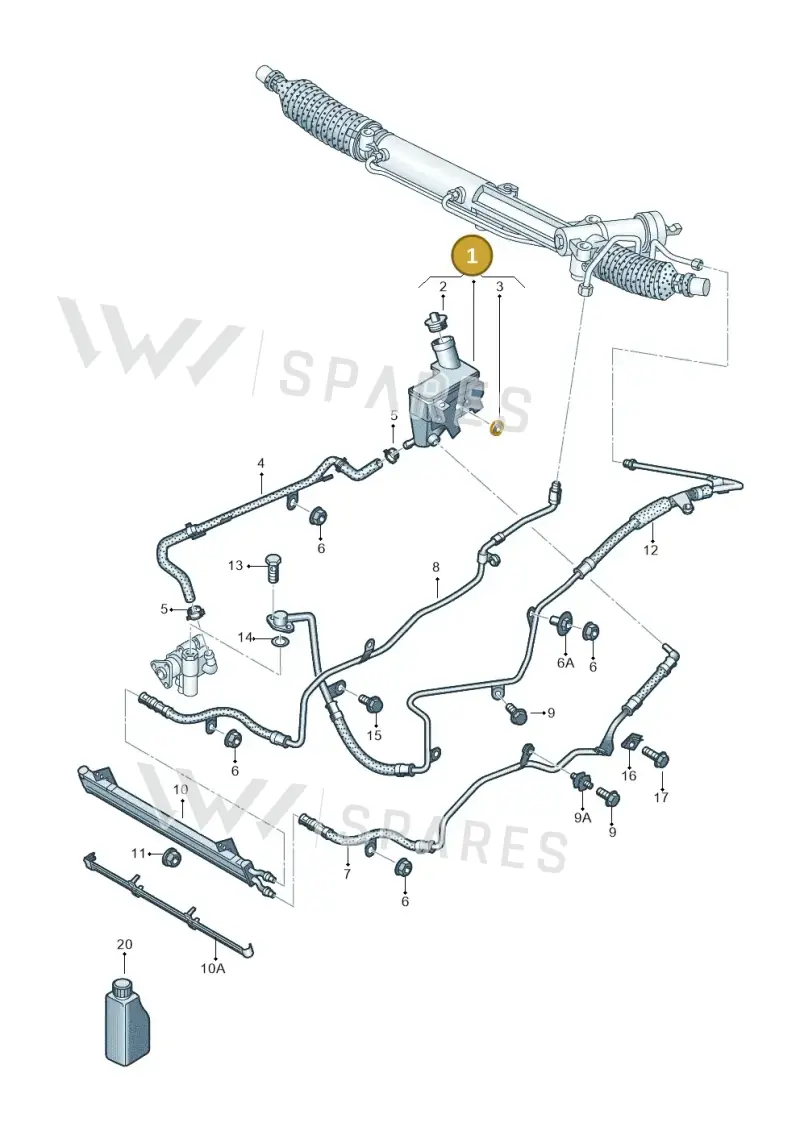 3D0422371E — Volkswagen Phaeton 4motion (2010-2016) diagram 710422550, position 1