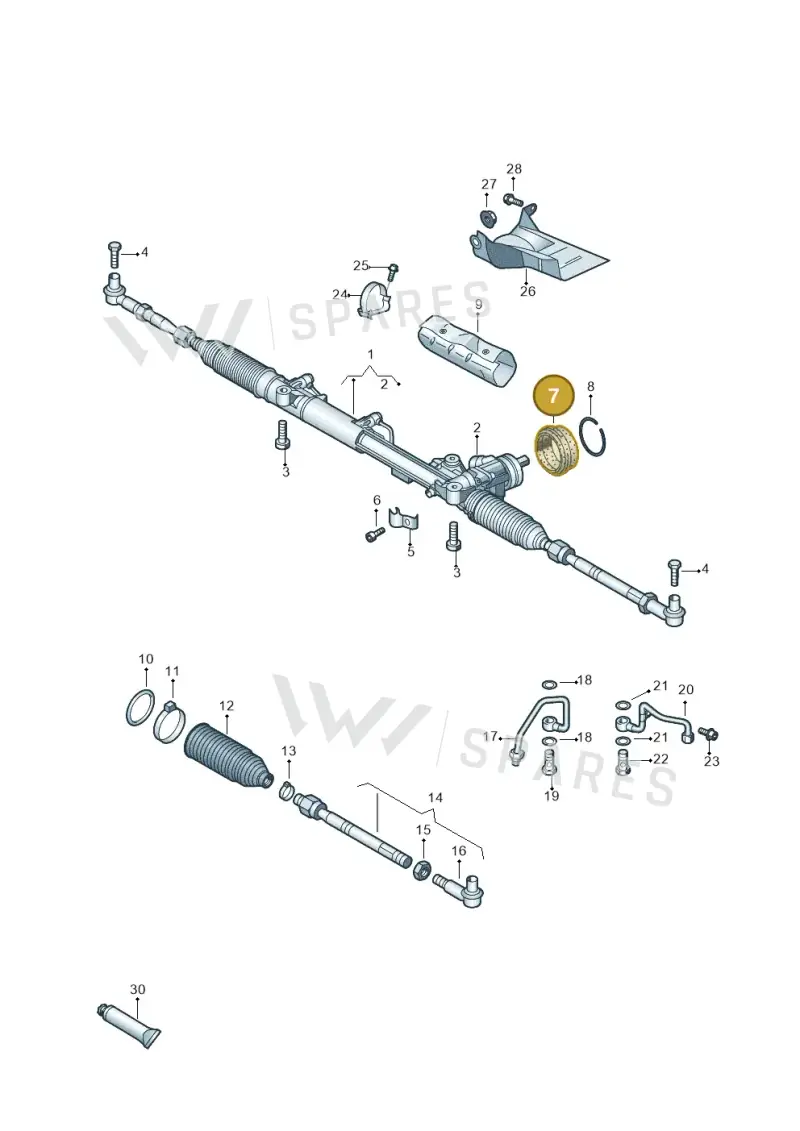 3D0422535A — Volkswagen Phaeton 4motion (2010-2016) diagram 710422400, position 7