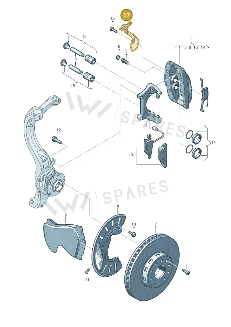 3D0611794F — Volkswagen Phaeton 4motion (2010-2016) diagram 667615530, position 17